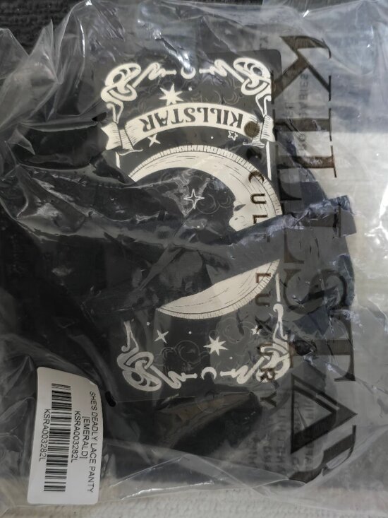 NWT Killstar - She's Deadly Bra & Panty SET - size LARGE, Emerald Green - Picture 4 of 4